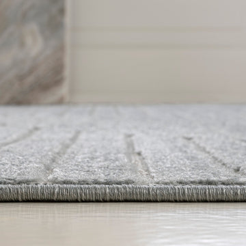 Skagen Minimalist Curve Geometric Area Rug